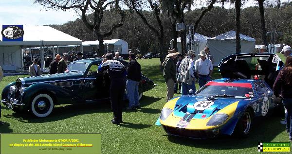 GT40P/2091 belonging to Pathfinder attends the Amelia Island Concours